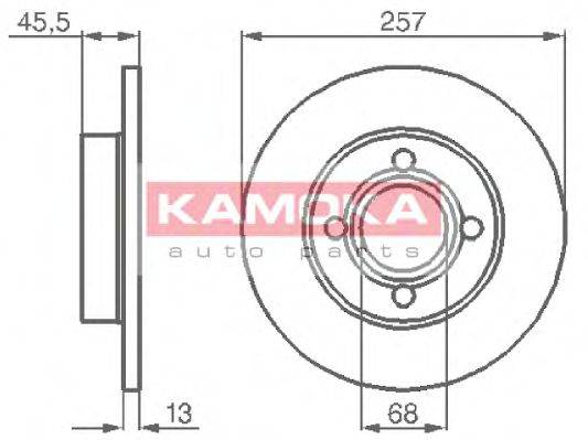 KAMOKA 10396 гальмівний диск
