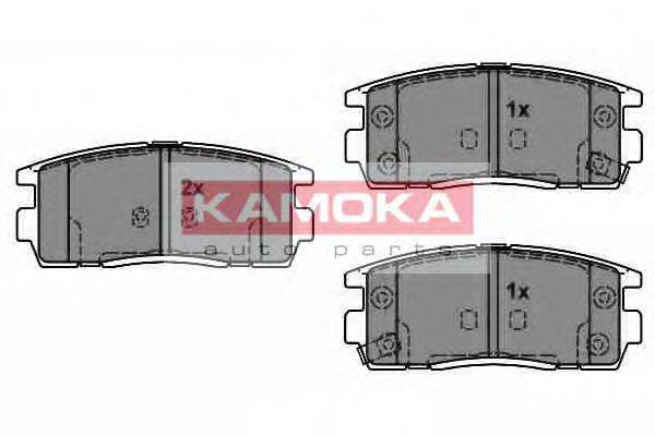 Комплект гальмівних колодок, дискове гальмо KAMOKA JQ1018370