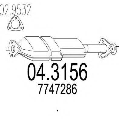 Каталізатор MTS 04.3156