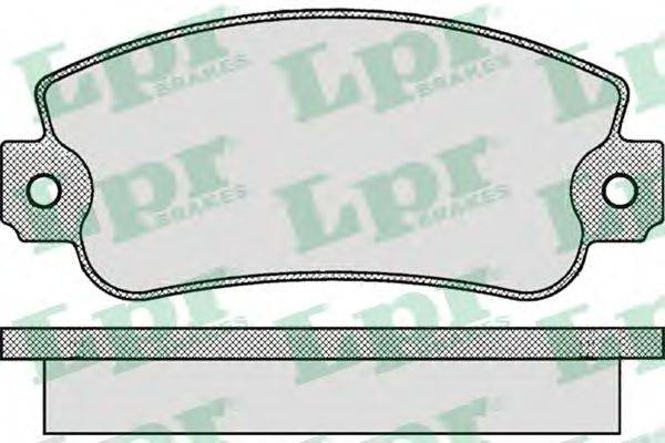 Комплект гальмівних колодок, дискове гальмо LPR 05P006
