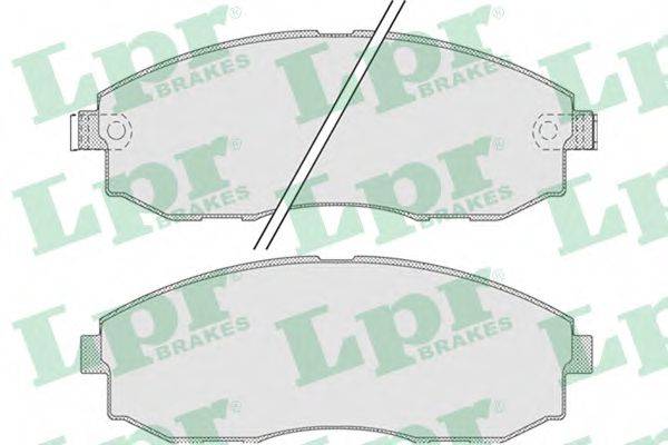 LPR 05P1015 Комплект гальмівних колодок, дискове гальмо