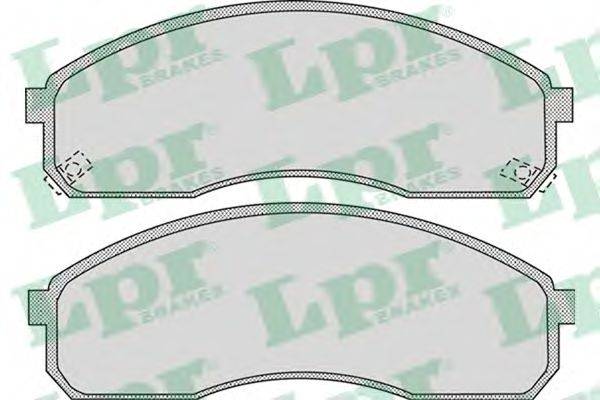 Комплект гальмівних колодок, дискове гальмо LPR 05P1072