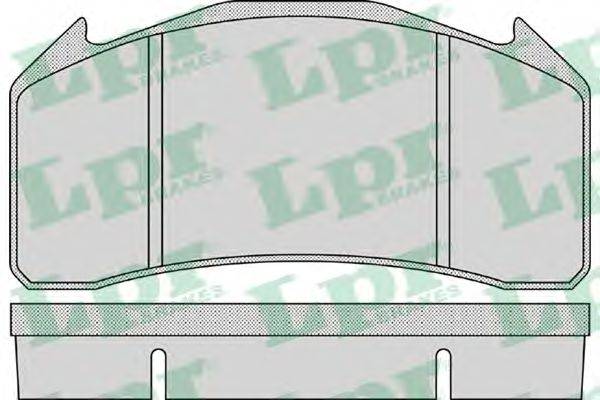 Комплект гальмівних колодок, дискове гальмо LPR 05P1177