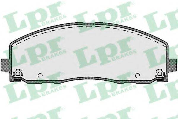 Комплект гальмівних колодок, дискове гальмо LPR 05P1759