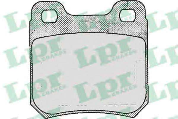 Комплект гальмівних колодок, дискове гальмо LPR 05P206