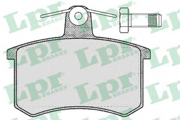 LPR 05P215 Комплект гальмівних колодок, дискове гальмо