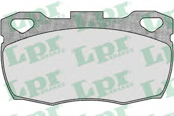 Комплект гальмівних колодок, дискове гальмо LPR 05P332