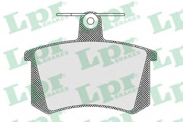 LPR 05P440 Комплект гальмівних колодок, дискове гальмо