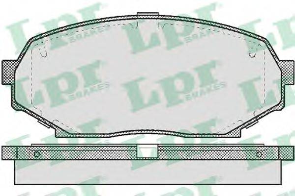 Комплект гальмівних колодок, дискове гальмо LPR 05P525