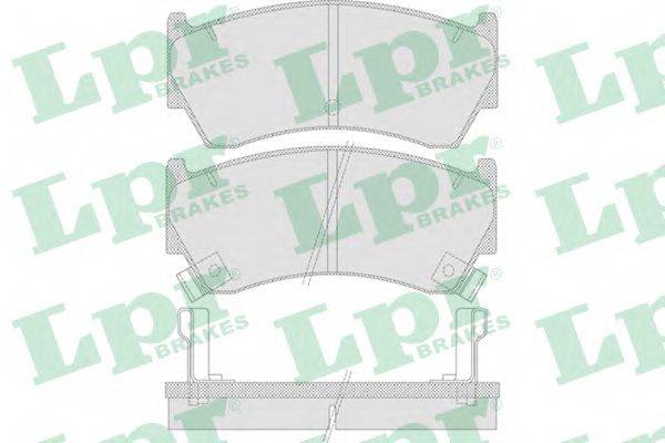 LPR 05P759 Комплект гальмівних колодок, дискове гальмо