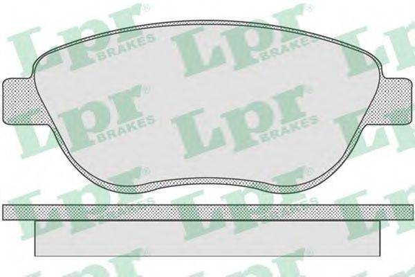 LPR 05P807 Комплект гальмівних колодок, дискове гальмо