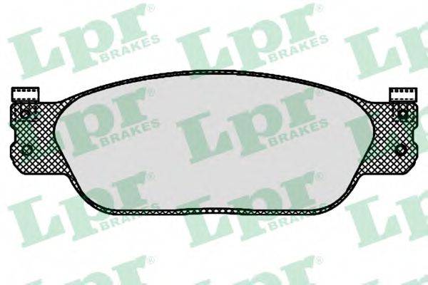 Комплект гальмівних колодок, дискове гальмо LPR 05P843