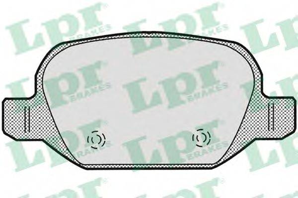 Комплект гальмівних колодок, дискове гальмо LPR 05P871