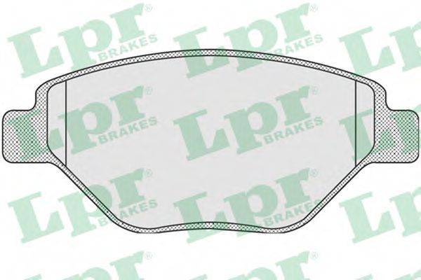 Комплект гальмівних колодок, дискове гальмо LPR 05P910