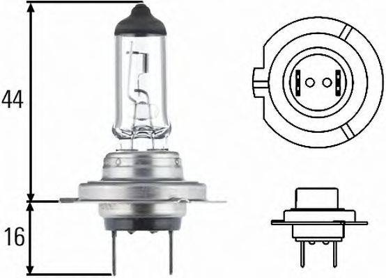 Лампа розжарювання, основна фара; Лампа розжарювання, основна фара HELLA 8GH 007 157-188