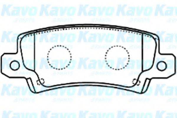 Комплект гальмівних колодок, дискове гальмо KAVO PARTS BP-9079