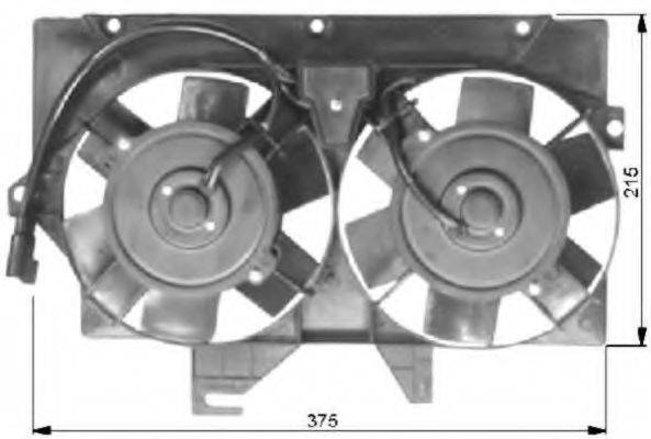 Вентилятор, охолодження двигуна NRF 47036