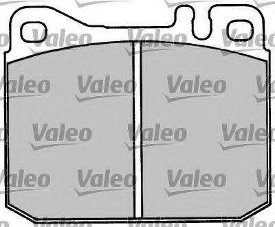 Комплект гальмівних колодок, дискове гальмо VALEO 597010