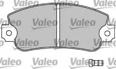 Комплект гальмівних колодок, дискове гальмо VALEO 597104