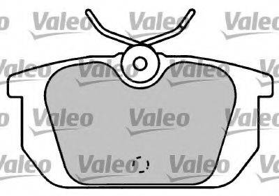 Комплект гальмівних колодок, дискове гальмо VALEO 597048