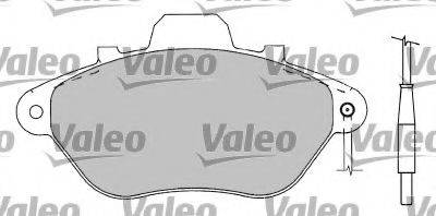 Комплект гальмівних колодок, дискове гальмо VALEO 597117