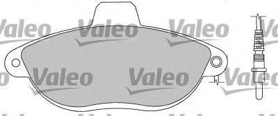 Комплект гальмівних колодок, дискове гальмо VALEO 597219