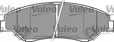 Комплект гальмівних колодок, дискове гальмо VALEO 597314