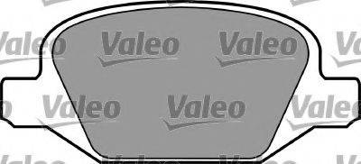 Комплект гальмівних колодок, дискове гальмо VALEO 597379