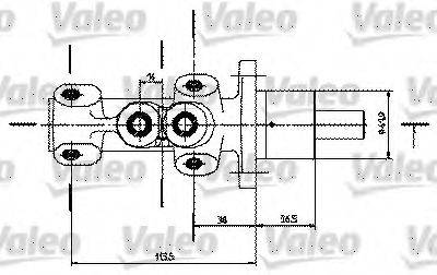 Головний гальмівний циліндр VALEO 350725
