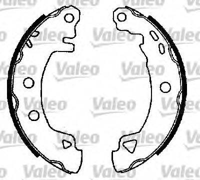 Комплект гальмівних колодок VALEO 553817
