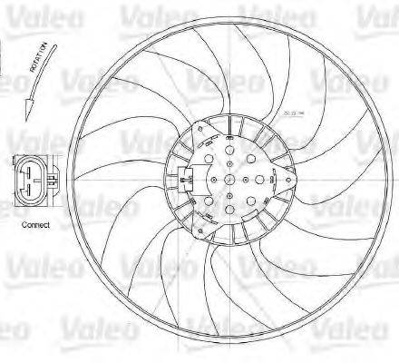 Вентилятор, охолодження двигуна VALEO 696028