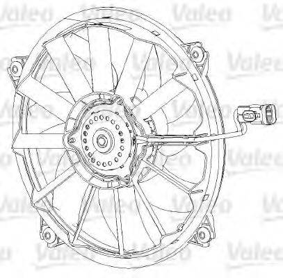 Вентилятор, охолодження двигуна VALEO 696091