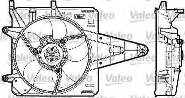 Електродвигун, вентилятор радіатора VALEO 698517