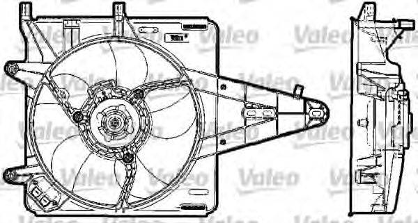 Електродвигун, вентилятор радіатора VALEO 698519