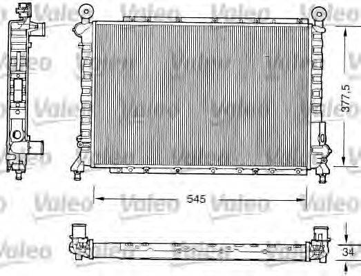 Радіатор, охолодження двигуна VALEO 731559