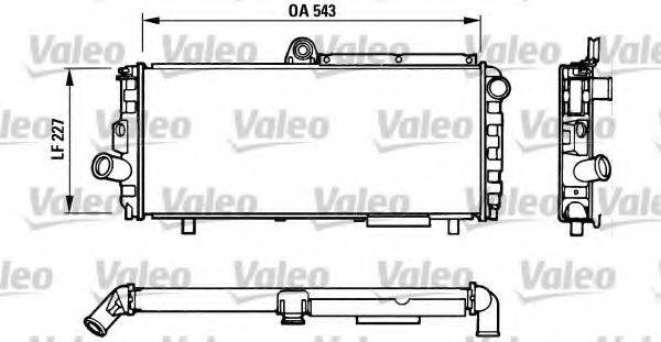 Радіатор, охолодження двигуна VALEO 810948