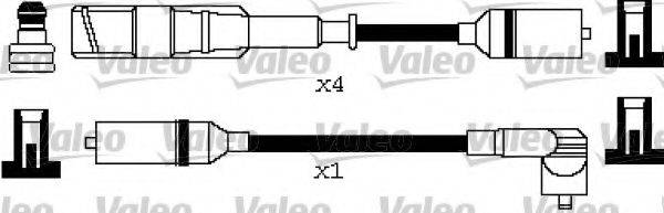VALEO 346372 Комплект дротів запалення