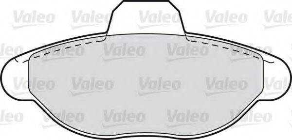 Комплект гальмівних колодок, дискове гальмо VALEO 601021