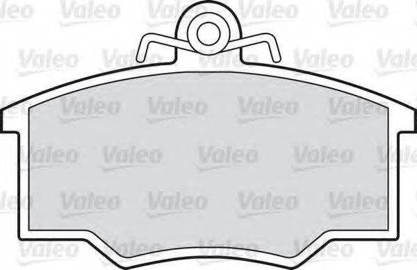 Комплект гальмівних колодок, дискове гальмо VALEO 598205