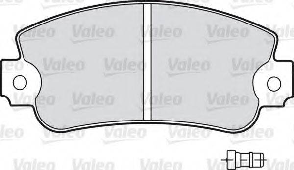 Комплект гальмівних колодок, дискове гальмо VALEO 598126