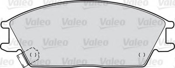 VALEO 598052 Комплект гальмівних колодок, дискове гальмо