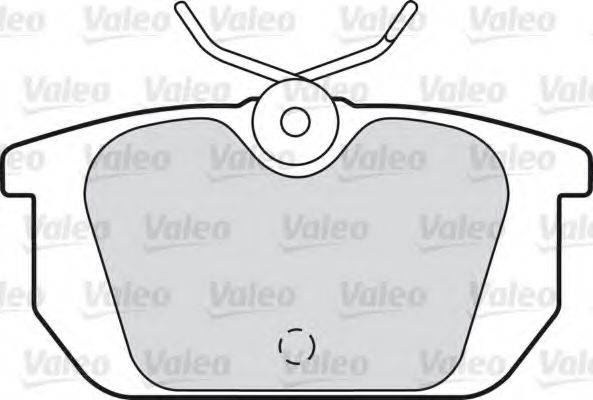 Комплект гальмівних колодок, дискове гальмо VALEO 551040