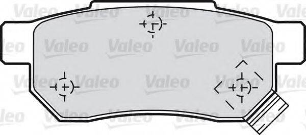 Комплект гальмівних колодок, дискове гальмо VALEO 598053