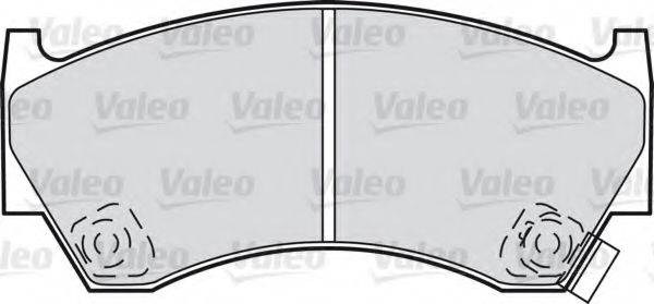 Комплект гальмівних колодок, дискове гальмо VALEO 598071