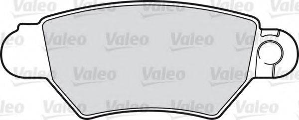 Комплект гальмівних колодок, дискове гальмо VALEO 598926