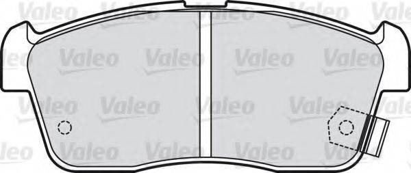 Комплект гальмівних колодок, дискове гальмо VALEO 598733