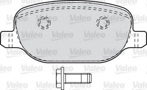 VALEO 601029 Комплект гальмівних колодок, дискове гальмо