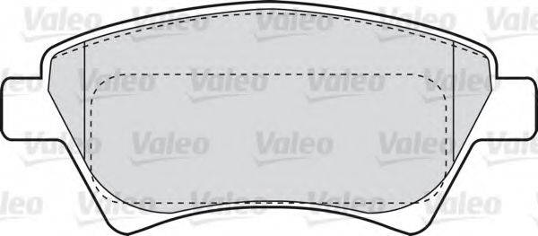 Комплект гальмівних колодок, дискове гальмо VALEO 598526
