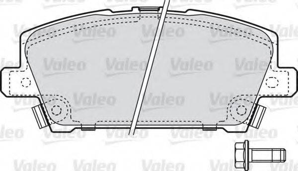Комплект гальмівних колодок, дискове гальмо VALEO 598803