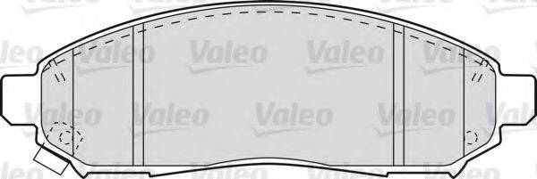 Комплект гальмівних колодок, дискове гальмо VALEO 598738